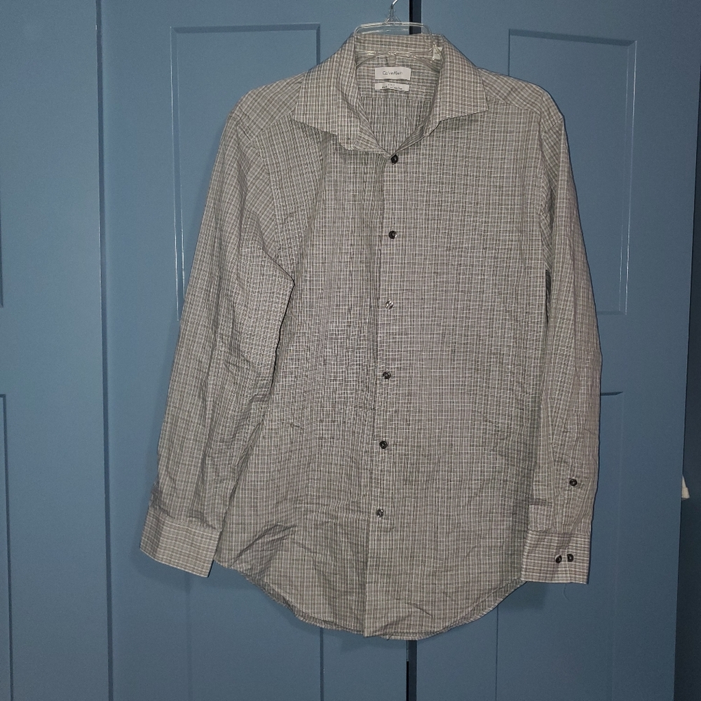Calvin klein slim fit stretch dress shirt